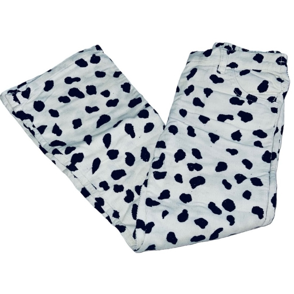 Talbots Kids Cream & Black Cow Dalmatian
Corduroy Pants Sz 5
